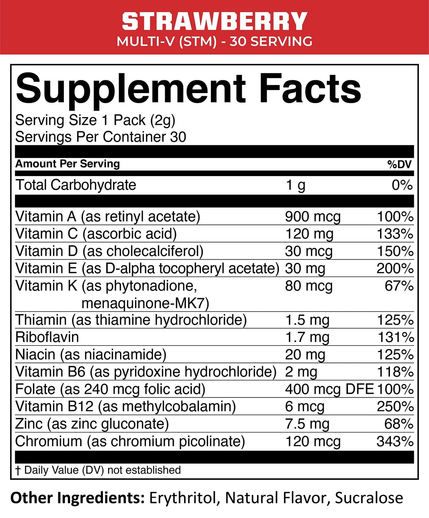 MTN OPS Multi‑V STM On‑the‑Go Daily Multivitamin for Men, Women & Kids – Straight‑to‑Mouth Vitamin C D3 B Zinc Packs – Gluten Free, Natural Flavors, 30 Servings - dailyvitalstore