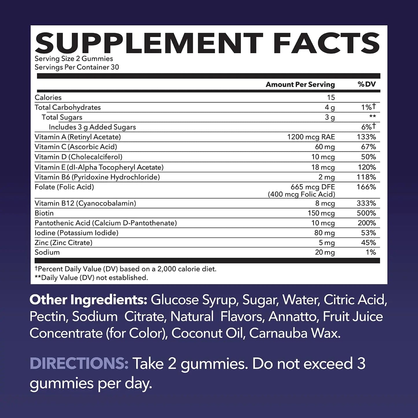 Multivitamin Gummies for Adults - Daily Gummy with Vitamin C, D, and Zinc for Men and Women - 60 Count - Nutritional Support - dailyvitalstore