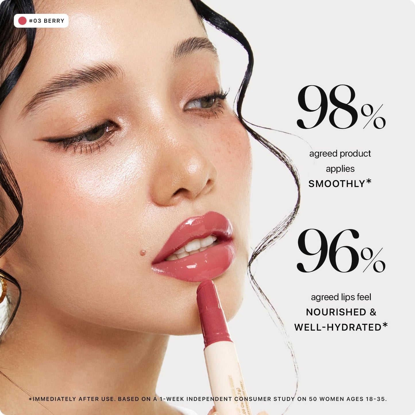 Nature Republic HONEY MELTING LIP (03 BERRY) SOFT LIP STICK, Hydrating Gloss, Moisturizing balms, Sheer tint, Shine & Glowy Finish, korean make up - dailyvitalstore