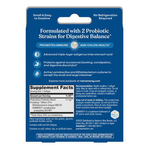 Nature's Way Probiotic Pearls Acidophilus, Supports Digestive Balance & Gut Health*, Reduces Occasional Constipation and Bloating*, 1 Billion CFU, No Refrigeration Required, 30 Softgels - dailyvitalstore