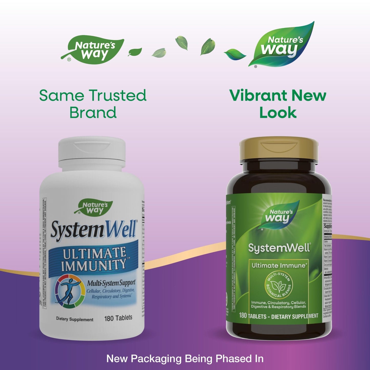 Nature's Way Systemwell Ultimate Immune* with Vitamins C, A, D, Zinc, & Selenium, Multi-System Botanical Blends Including Immune, Respiratory, Digestive & Circulatory, 180 Tablets (Packaging May Vary) - dailyvitalstore