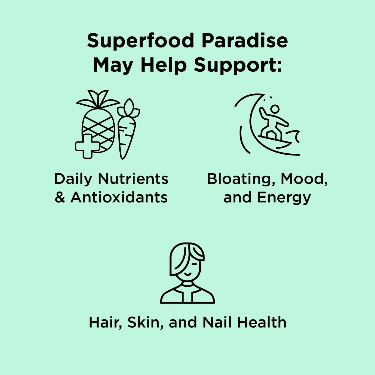 nbpure Earthy Andy Superfood Paradise, Mango Pineapple, 30 Servings - dailyvitalstore