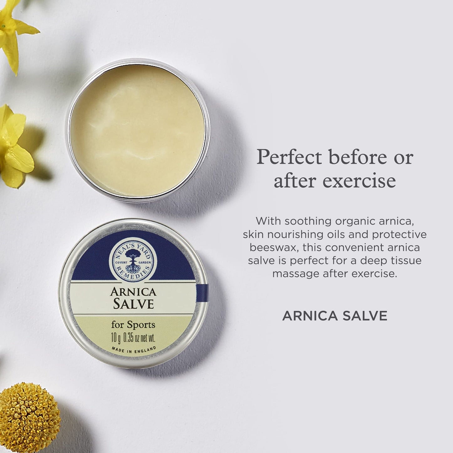 Neal's Yard Arnica Salve with Nourishing Oils & Soothing Beeswax for Sore Muscles, Aches & Stiffness, Vegetarian Approved, Cruelty Free,1.59 oz - dailyvitalstore