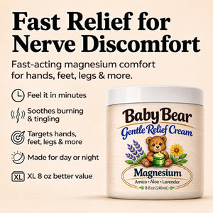 Nerve Relief Cream with Magnesium Chloride – Neuropathy Relief Cream for Feet, Hands, Legs, Toes & More – Fast-Absorbing, Non-Greasy Formula for Foot & Leg Comfort - dailyvitalstore