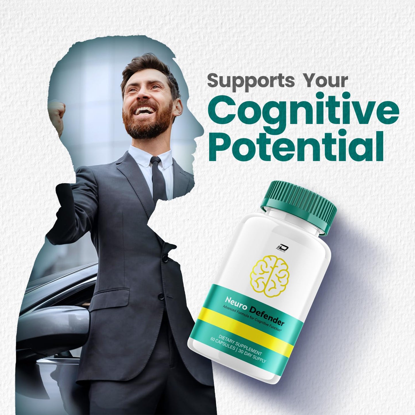 Neuro Defender Supplement Capsules – NeuroDefender Natural Blend Formula Focus Memory Support and Reviews (1 Pack – 60 Capsules) - dailyvitalstore