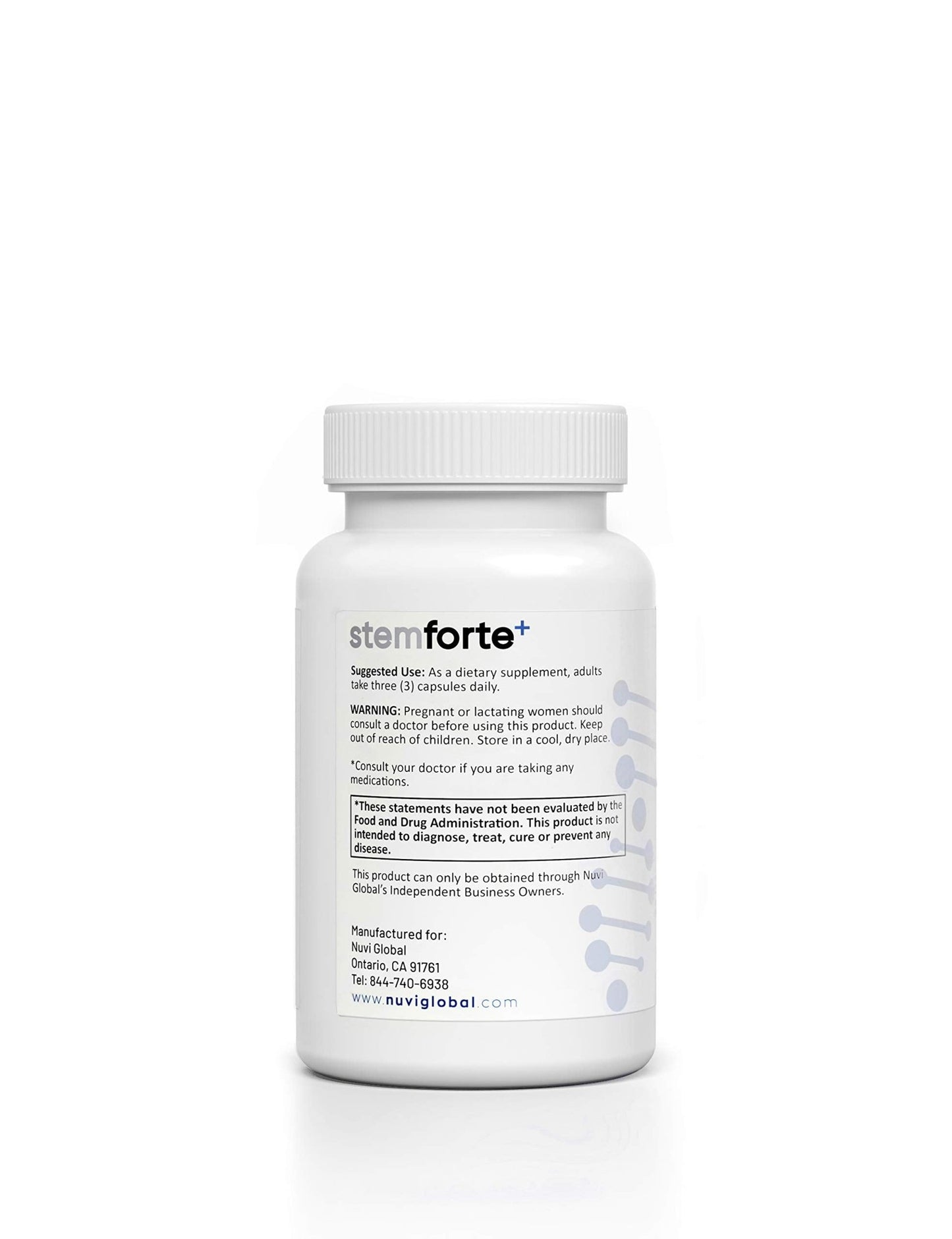 NuVi Global Stemforte Plus Stem Cell and Telomere Supplements – Cell Regeneration, Cell Growth & Telomere Support for Healthy Aging & Cellular Health – 90 Capsules for Men & Women - dailyvitalstore