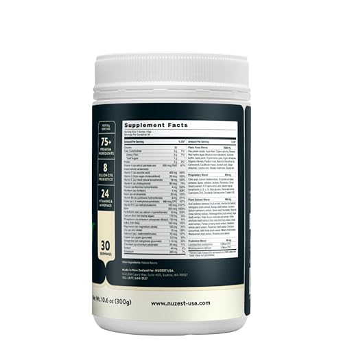Nuzest Greens Powder Good Green Vitality – Vitamins, Minerals & Superfoods – Vegan Multivitamin Supplement (300g) - dailyvitalstore