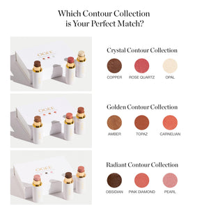 Ogee Face Stick Trio - Golden Contour Stick Makeup Collection - Certified Organic Bronzer, Blush Stick, and Highlighter Stick for a Flawless Look - dailyvitalstore