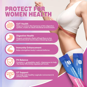 OMOGS Women's Probiotic,120-Billion-CFUs, 18 Strains, with 3 Prebiotics and Cranberry Extract, Help for Immune Booster, Digestive Health, Gut Health and Vaginal Health - dailyvitalstore