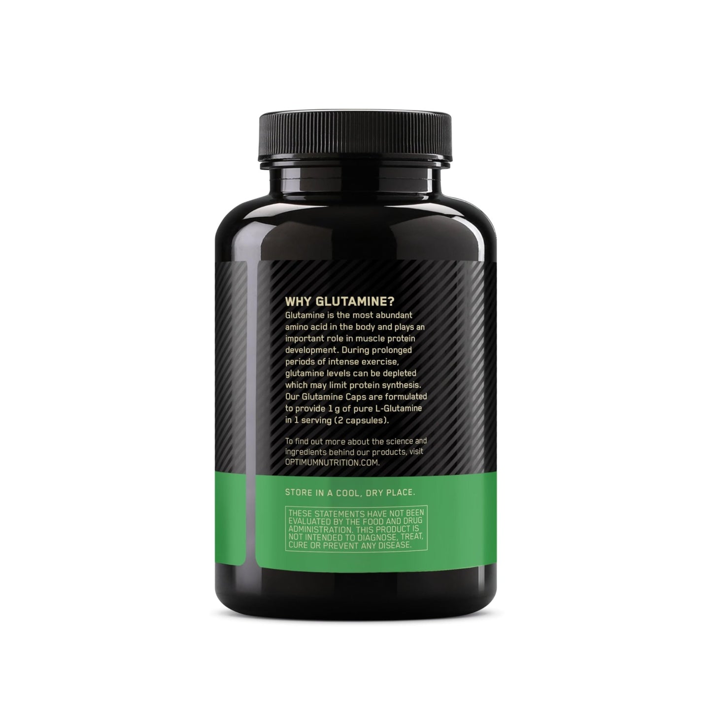 Optimum Nutrition L-Glutamine Muscle Recovery Capsules, 1000mg, 240 Count (Package May Vary) - dailyvitalstore