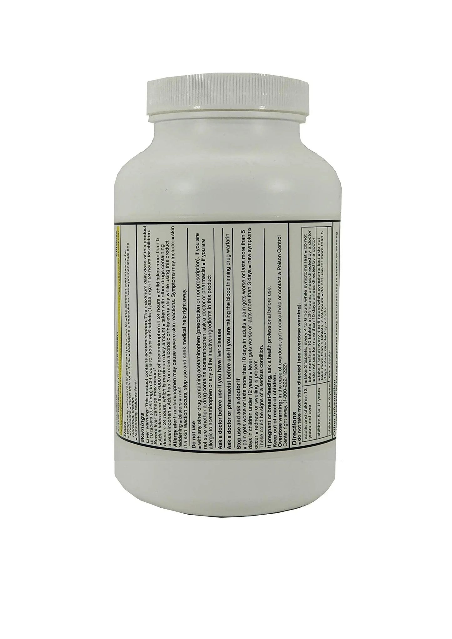 Pharbest Acetaminophen 325 mg 1000 Count Tablets - dailyvitalstore