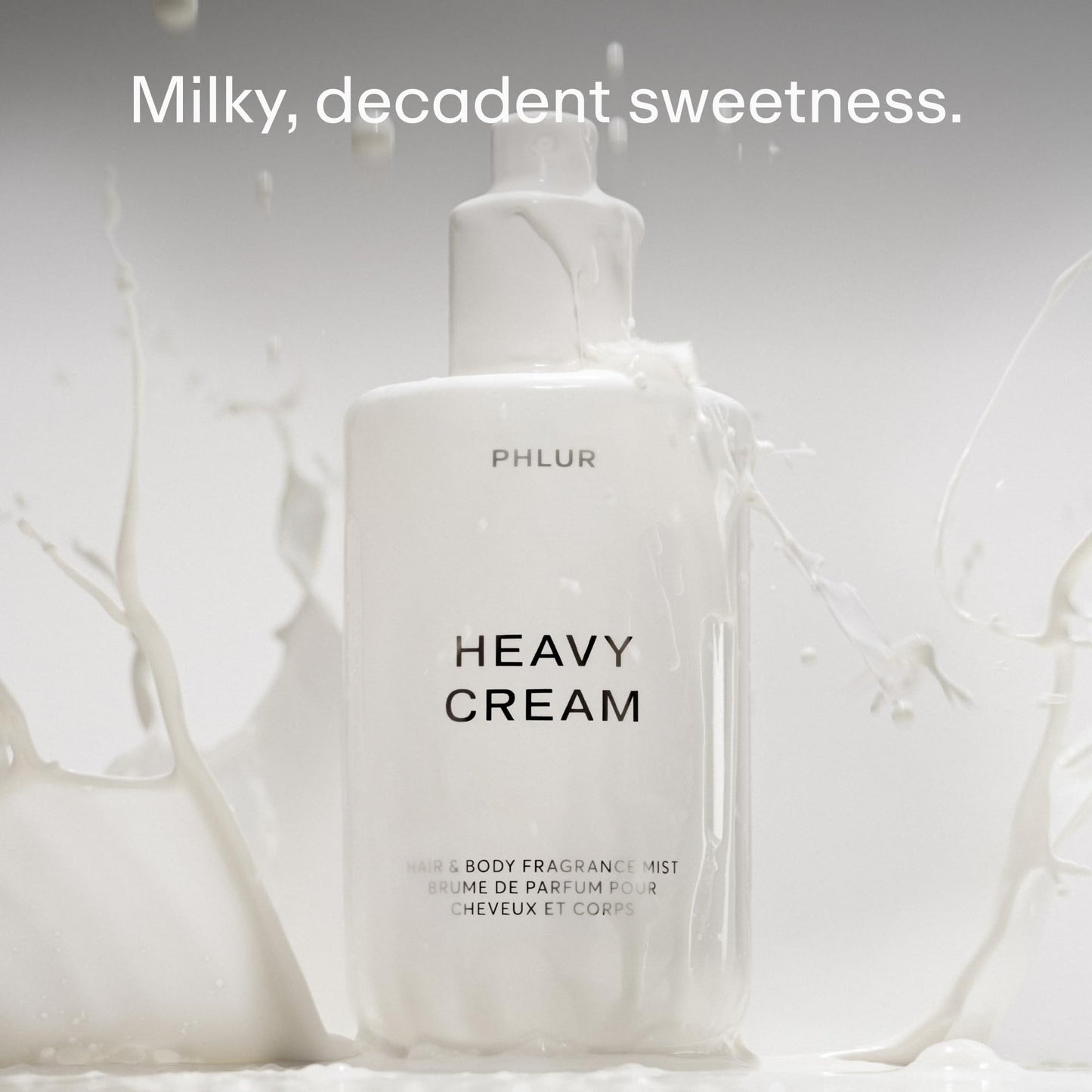 PHLUR Heavy Cream Body Mist, 8 Fl Oz – Hair and Body Perfume for Women, Gourmand Vanilla Body Spray with Marshmallow, Coconut Cream & Citrus Fragrance - dailyvitalstore