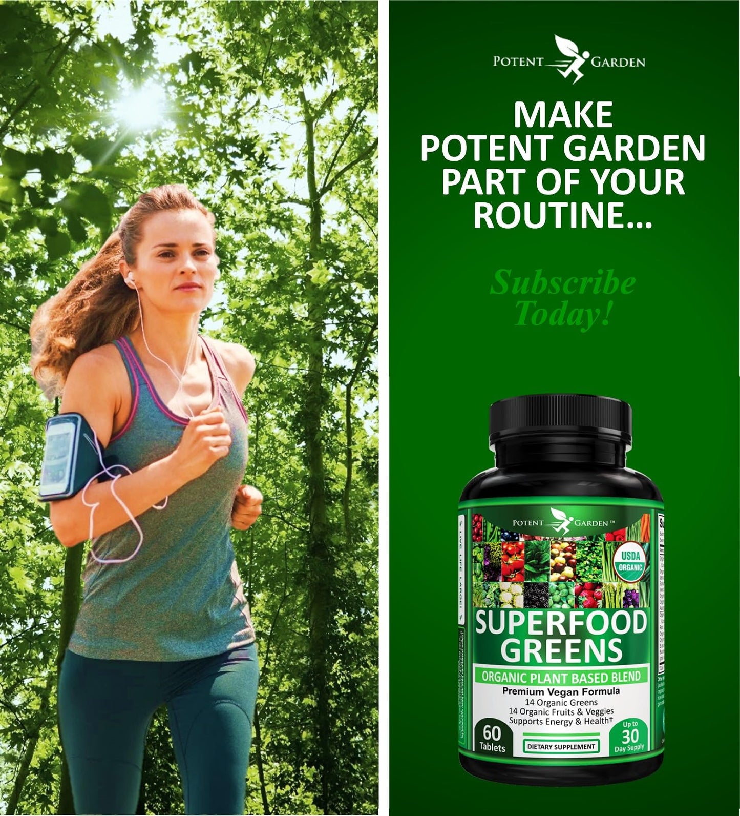 Potent Garden Daily Nutrition Bundle – Superfood Greens + Multivitamin - dailyvitalstore