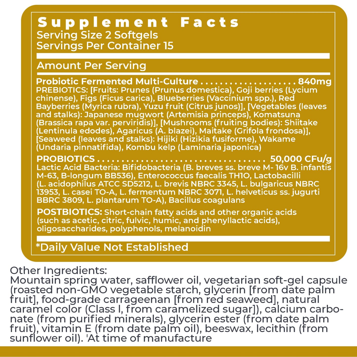 Premier Research Labs Premier Probiotic - Pre Pro Post Biotics for Women & Men, Quad Biotic, Quadbiotic, Prebiotics, Probiotics - dailyvitalstore