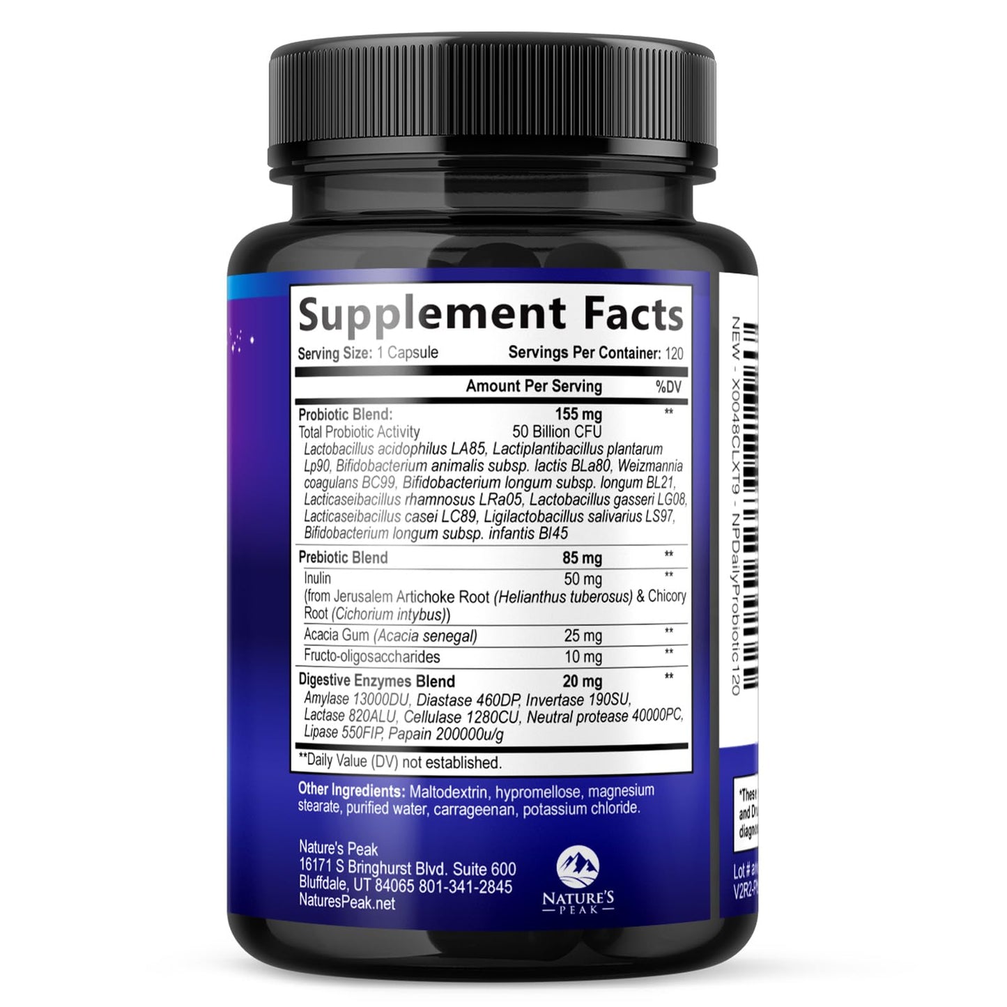 Probiotics 50 Billion CFU Per Serving - 10 Premium Strains + Digestive Enzymes & Prebiotics - Best Probiotic for Women & Men, Supports Immune, - dailyvitalstore