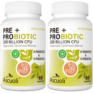 Probiotics for Women & Men - 300 Billion CFU, 24 Strains + 15 Organic Herbs Prebiotics Blend, Daily Probiotic for Digestive Health, Immune, Gut, Bloating - 120 Vegetarian Capsule (120-Days Supply) - dailyvitalstore