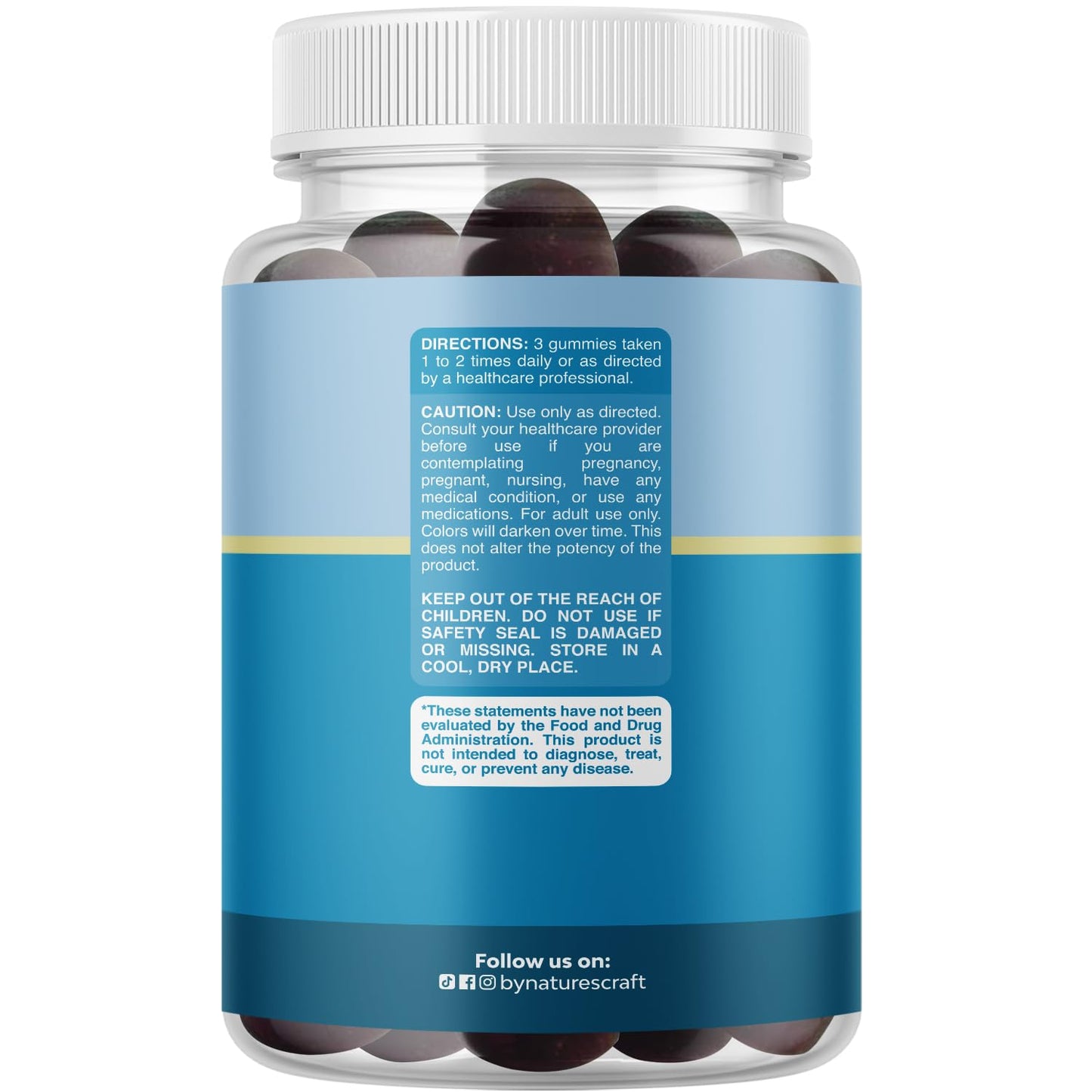 Pure Calm and Relaxing Magnesium Supplement - Magnesium for Stress Support & Rest Ease for Adults - High Absorption Mg Citrate Gummies with L Theanine & Ashwagandha for Muscle Cramps - 90 Count - dailyvitalstore