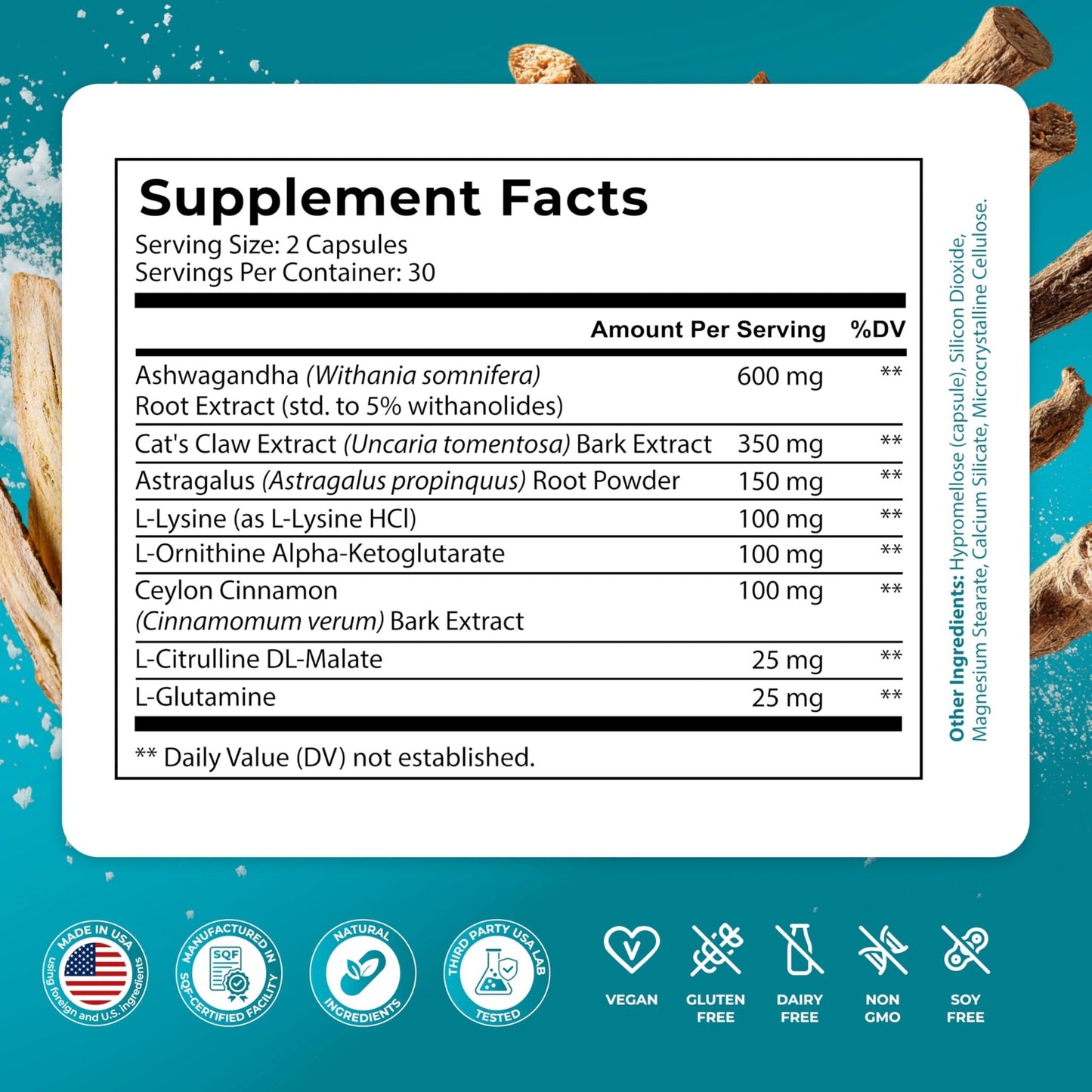 PUREHEALTH RESEARCH Youth Switch - Anti Aging Supplement for Women & Men - Longevity Mix for Healthy Aging - with Ashwagandha, Cat's Claw Extract, Astragalus Root, L-Lysine HCL & More - 60 Capsules - dailyvitalstore