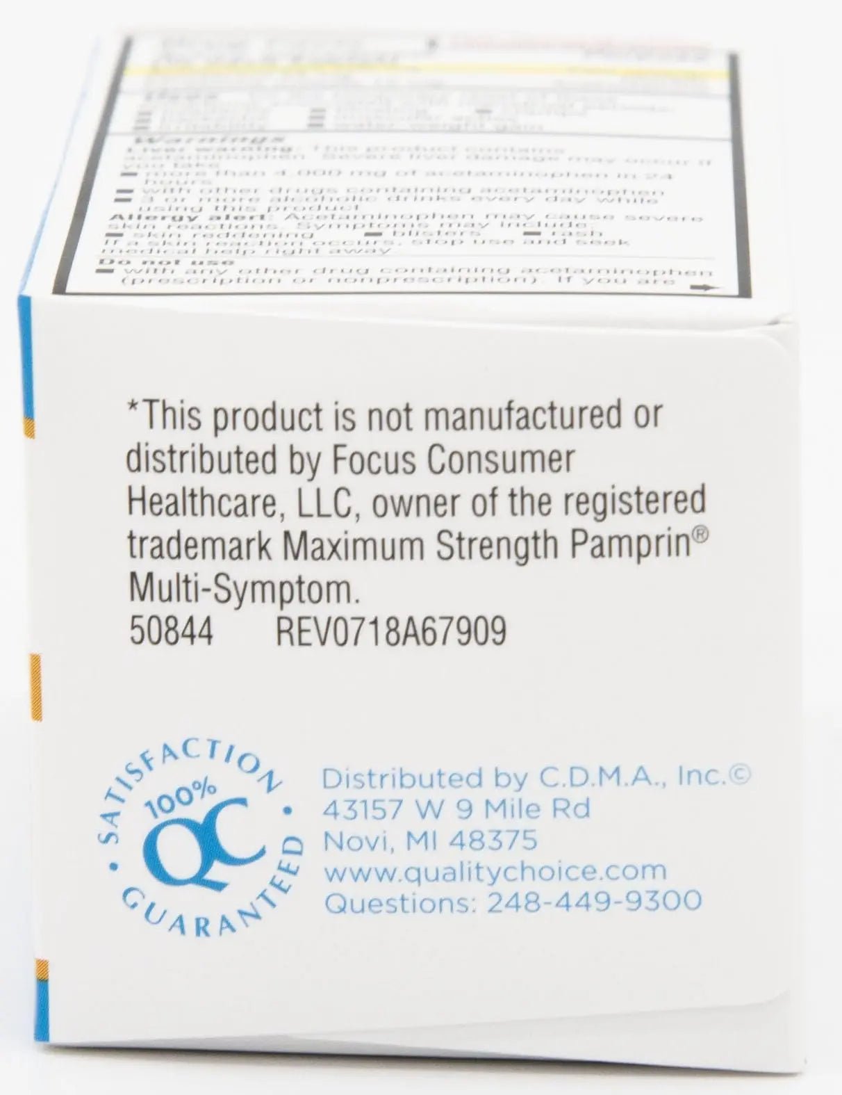 Quality Choice Maximum Strength Mentrual Pain Relief, Multi Symptom Pain Relief Caplets, Cramps, Headache, Bloating, Backache & Irritability, 20 Count Package - dailyvitalstore