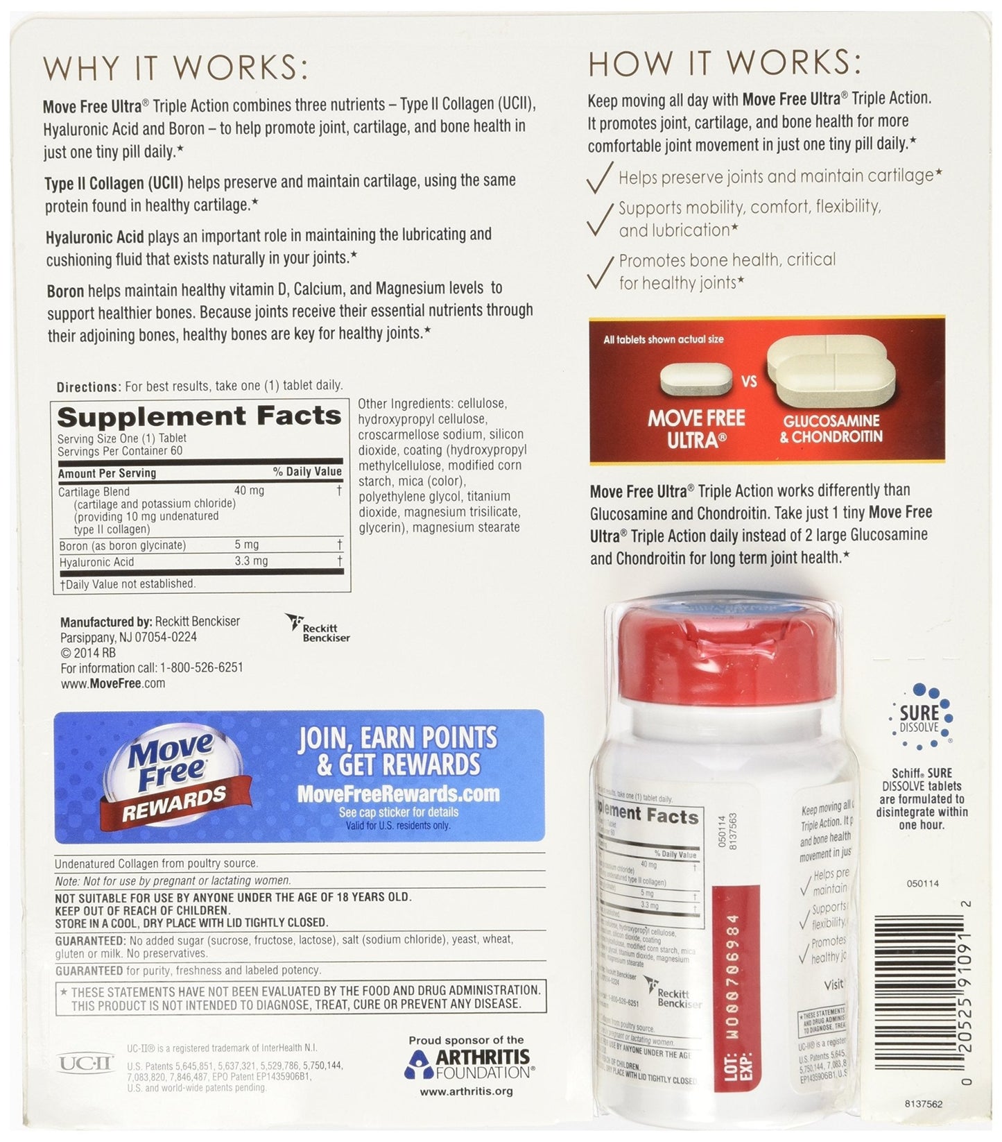 Schiff Move Free Ultra (60 ct.) - dailyvitalstore