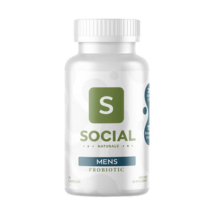 Social Naturals Men’s Probiotic | 20 Billion CFU | Prebiotic + Postbiotic Blend | Gut, Colon & Immune Support | Vegan | Shelf-Stable | 30 Capsules - dailyvitalstore