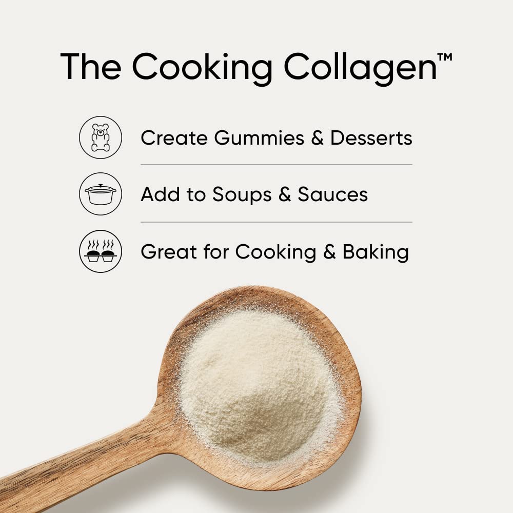 Sports Research Gelatin Collagen Cooking Powder - Sourced from Pasture Raised Cows | Great for Cooking and Baking - Certified Keto Friendly and Non-GMO - dailyvitalstore