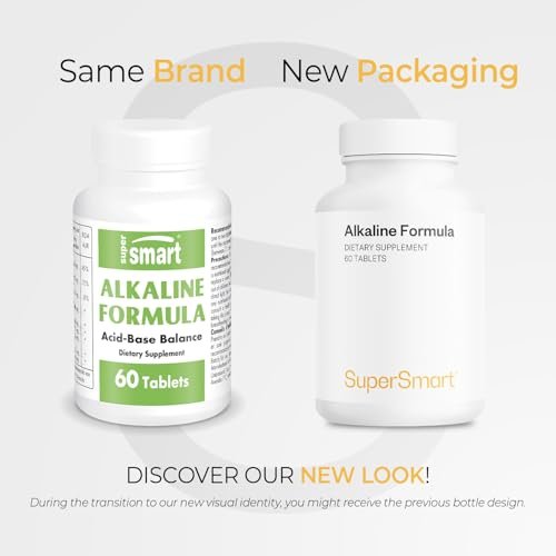 Supersmart - Alkaline Formula Supplement (Advanced Formula) - with Potassium Phosphate, Calcium & Magnesium Citrate - pH Balance | Non-GMO & Gluten Free - 60 Tablets - dailyvitalstore
