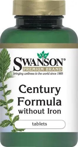 Swanson Century Formula Multivitamin Without Iron 130 Tabs - dailyvitalstore