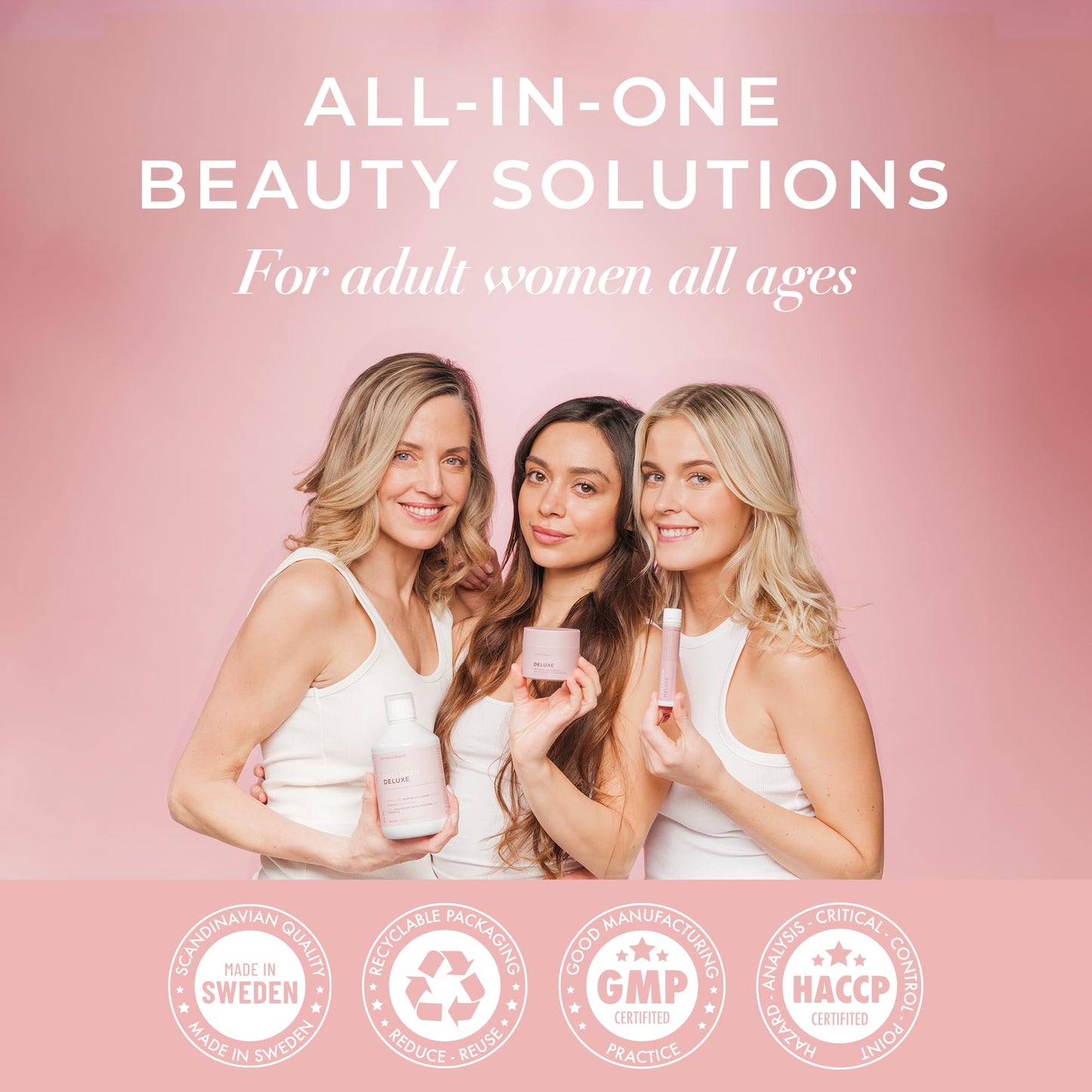 Swedish Collagen Repair | 10,000 mg Hydrolyzed Marine Collagen Liquid Supplement - 500 ml, 20 Day Supply I Hyaluronic Acid, Biotin & Vitamin C for Healthy Hair, Skin, Nails & Joints | Sugar-Free - dailyvitalstore