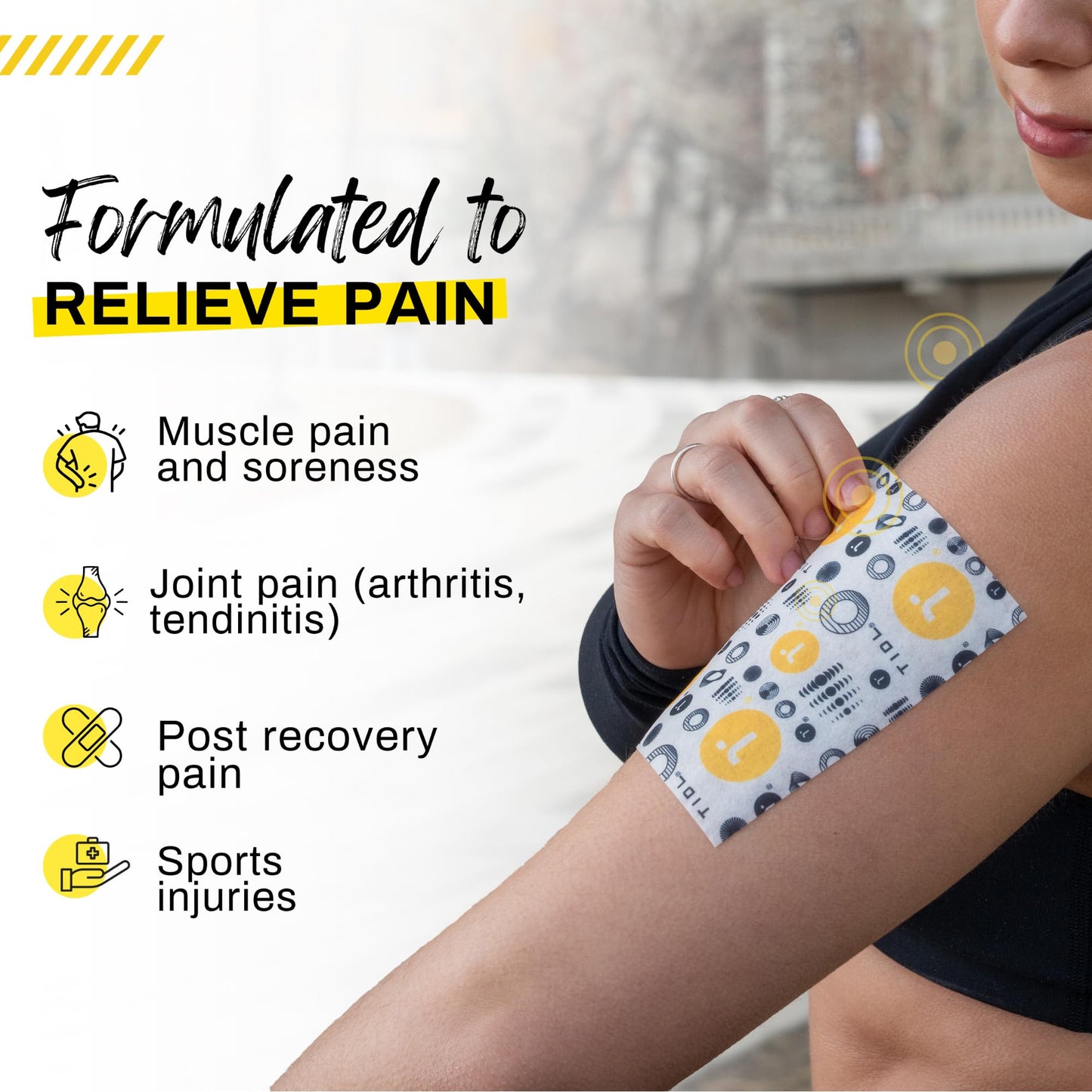 TIDL Recovery Patches, 20 Count, Maximum Strength for Targeted Back Pain, Joint & Muscle Pain Relief, Immediate Numbing & Soothing, Non-Stick Adhesive for Easy Application & Removal - dailyvitalstore