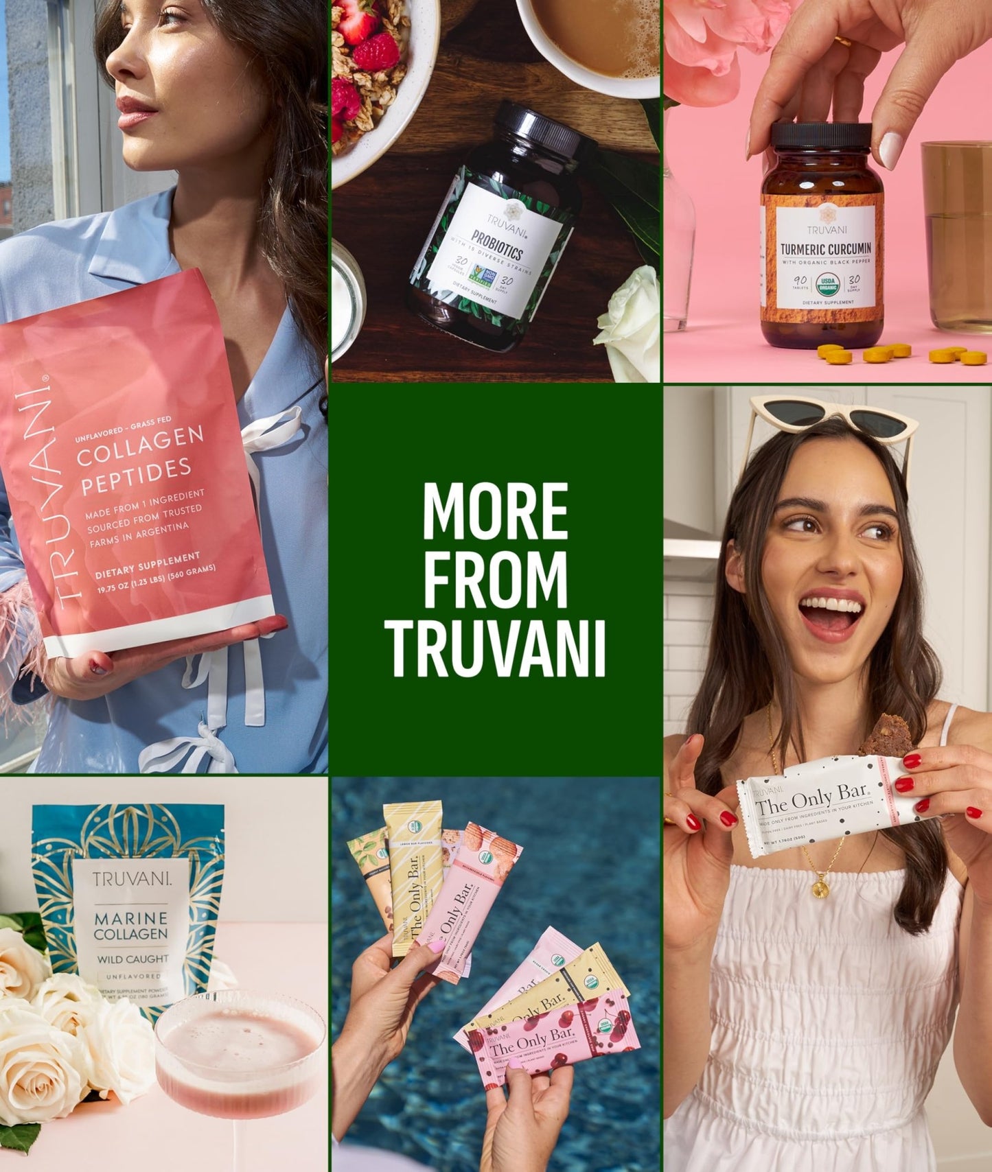 Truvani Protein + Greens Supplement | Spinach, Kale & Broccoli | 10g Organic Plant Based Protein | 20 Servings | USDA Organic | Gluten & Dairy Free - dailyvitalstore