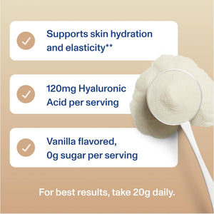 Vital Proteins Collagen Peptides Advanced, Hydrolyzed Peptides with Hyaluronic Acid and Vitamin C - Vanilla Flavor Powder, 21oz - dailyvitalstore