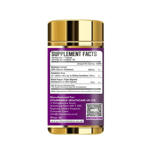 Vitaminnica Milk Thistle 7000mg (350mg 20:1 Extract) | 80% Silymarin with Dandelion Root and Black Pepper Extract| 60 Veg Capsules - dailyvitalstore