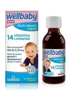 Wellbaby Multi-Vitamin Liquid 14 Vitamins and Minerals 150ml - dailyvitalstore