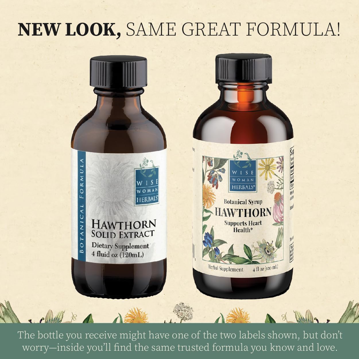 Wise Woman Herbals Hawthorn Botanical Syrup, Alcohol-Free Hawthorn Berry Solid Extract 4:1, Promotes Healthy Circulation, Antioxidant Protection, Herbal Cardiovascular Support, 4 Fl Oz - dailyvitalstore