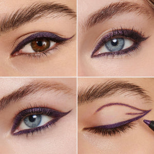 Wonderskin Eyeliner Pencil, 1440 Longwear Deep Purple Eyeliner Pencil - Waterproof, Sharpenable & Smudge Proof - dailyvitalstore