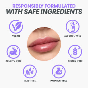 Wonderskin Lip Oil Rehab Serum - Tinted Lip Oil, Hydrating, Moisturizing, and Non-Sticky Deep Red Tint Serum for Dry Lips (Honey) - dailyvitalstore
