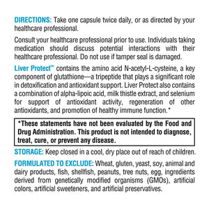 XYMOGEN Liver Protect - Liver Health & Antioxidant Support Supplement* - Milk Thistle, Alpha-Lipoic Acid, NAC & Selenium - dailyvitalstore