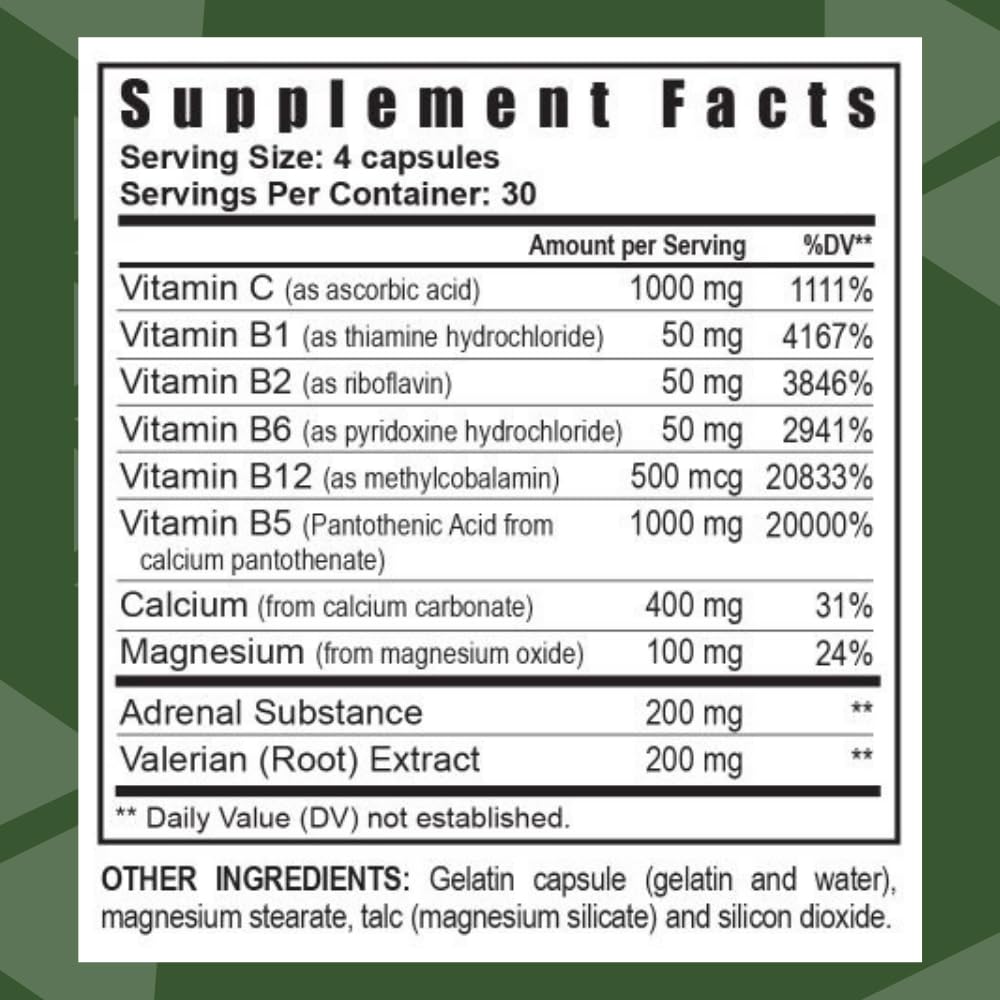 Youngevity Ultimate D-Stress™ – Natural Stress Relief Supplement with Magnesium, Valerian Root Extract, and B Vitamins – Supports Adrenal Health and Nervous System – 120 Capsules (Pack of 1) - dailyvitalstore