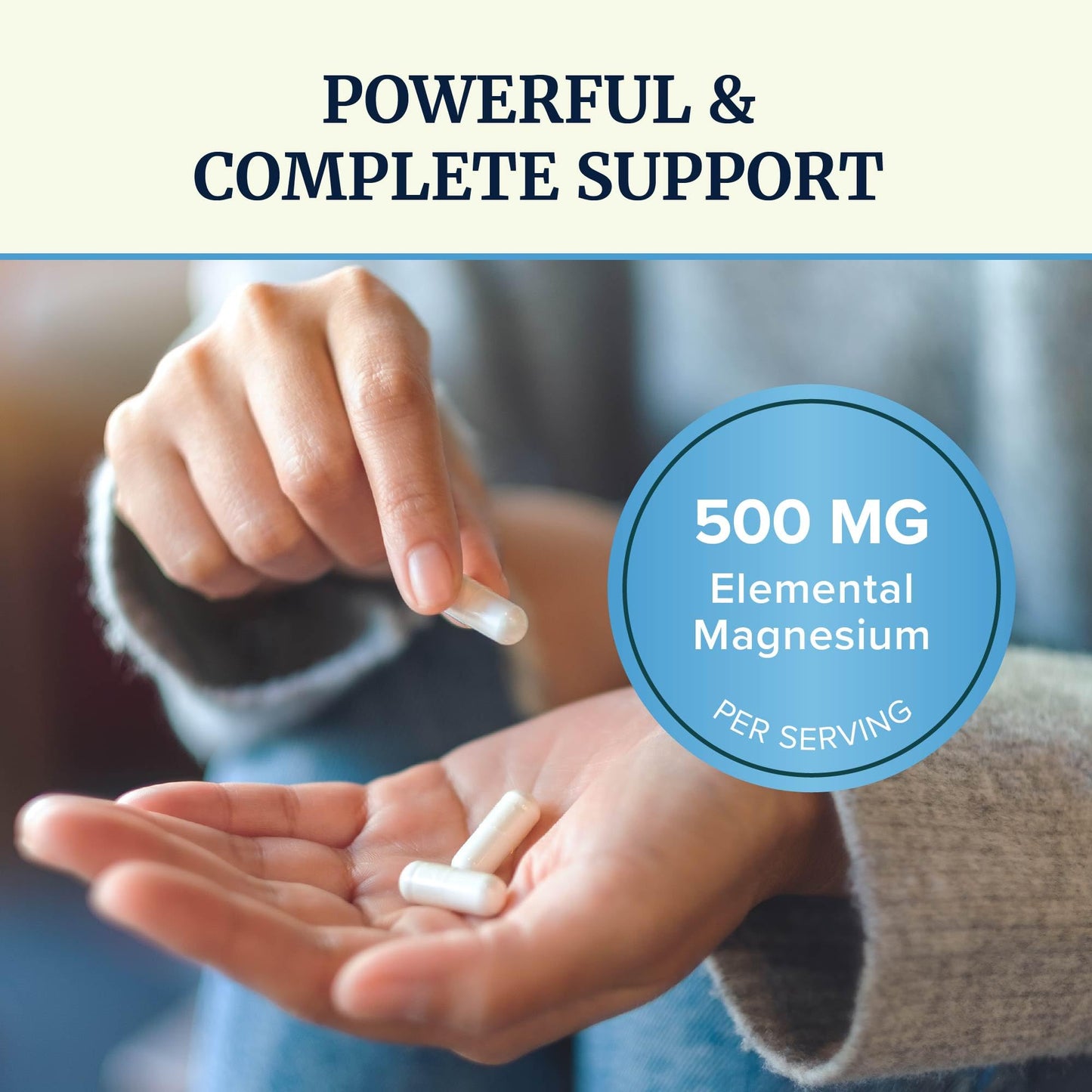 10 in 1 Magnesium Complex Supplement 500MG | Magnesium Citrate, Mag Glycinate, Malate & More | High Absorption Mag Complex with Vitamin B6 | Bone, Muscle & Heart Health Support | Non-GMO | 60 Ct. - dailyvitalstore