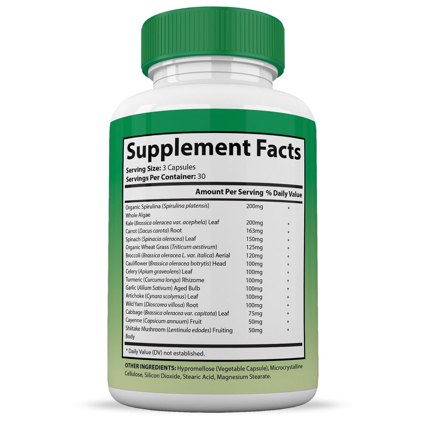 (10 Pack) Vital Fruits and Veggies Supplement Whole Food Red & Green Superfoods Non GMO Vegan Friendly 900 Veggie Capsules 10 Bottles - dailyvitalstore