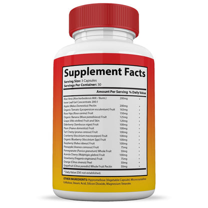 (10 Pack) Vital Fruits and Veggies Supplement Whole Food Red & Green Superfoods Non GMO Vegan Friendly 900 Veggie Capsules 10 Bottles - dailyvitalstore