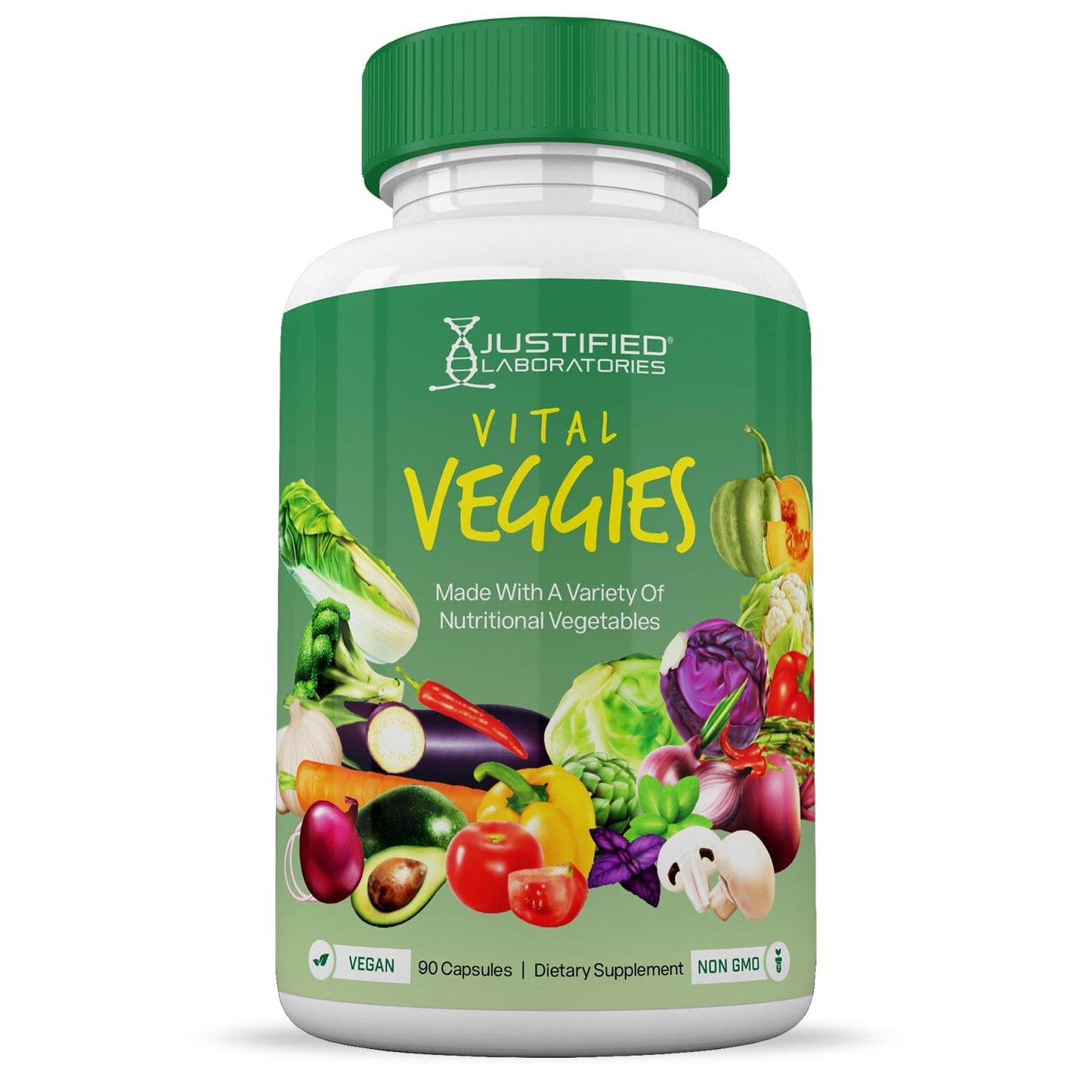 (10 Pack) Vital Fruits and Veggies Supplement Whole Food Red & Green Superfoods Non GMO Vegan Friendly 900 Veggie Capsules 10 Bottles - dailyvitalstore