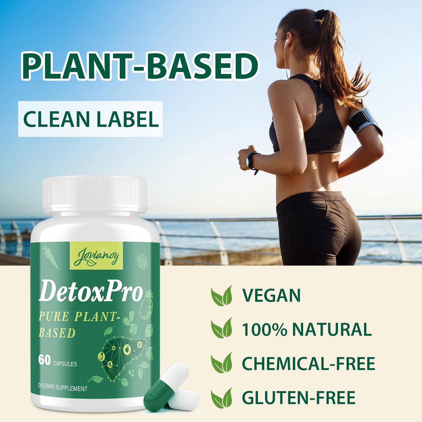 1000 MG Detox & Cleanse Capsules, 26-in-1 Plant-Based Formula for Detoxification, Detox Supplement for Women & Men, Natural Trace Binder, Liver, - dailyvitalstore