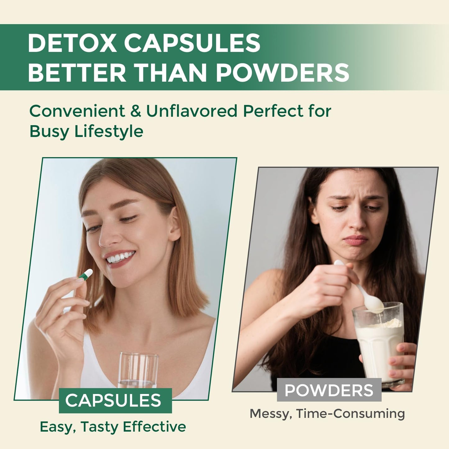 1000 MG Detox & Cleanse Capsules, 26-in-1 Plant-Based Formula for Detoxification, Detox Supplement for Women & Men, Natural Trace Binder, Liver, - dailyvitalstore