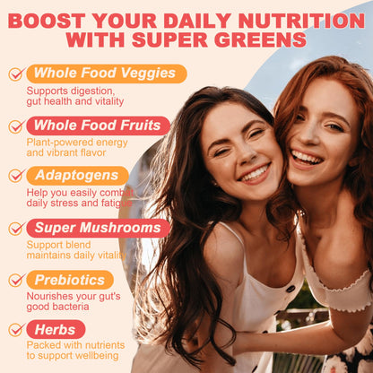 10g Fiber Gummies for Adults with Probiotics, Sugar Free Fiber Supplement with Organic Super Greens & Digestive Enzymes, Supports Gut Health, - dailyvitalstore