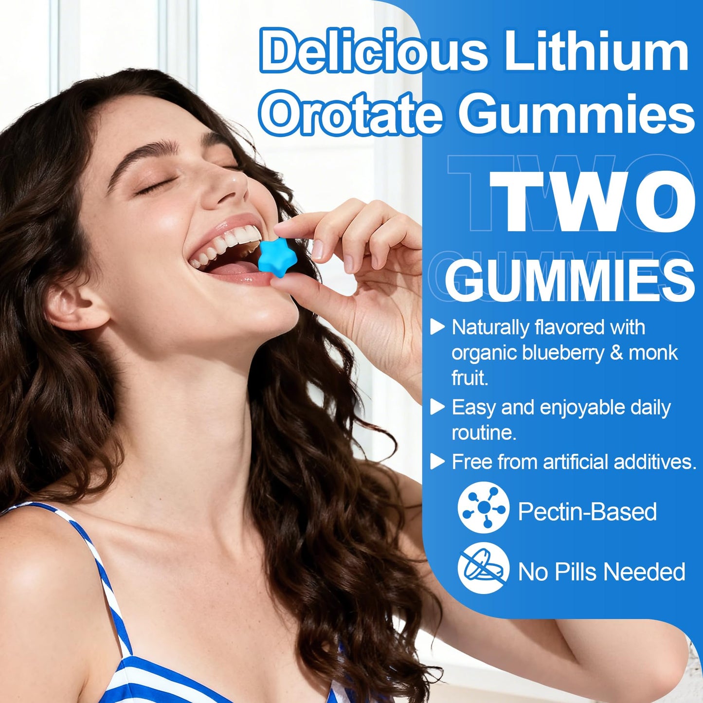 12-in-1 Lithium Orotate 5mg 10mg with Ashwagandha & L-Theanine, Lithium Orotate for Mood, Calm, Cognitive & Brain, High Bioavailability Trace Mineral, Lemon Balm - dailyvitalstore
