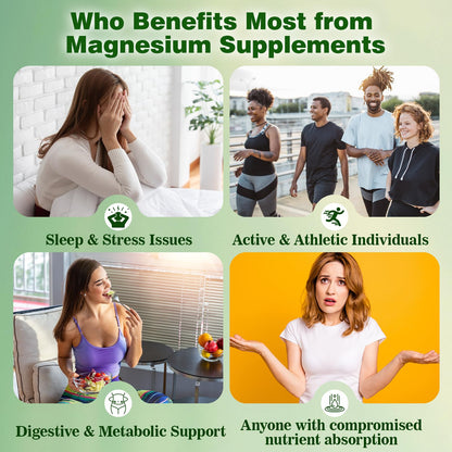 12-in-1 Magnesium Complex Liquid Drops, Chelated Magnesium Citrate Glycinate Taurate Malate Aspartate w. Ashwagandha Theanine D3 & Zinc for Relaxation Sleep Immune Health & Muscle Function丨Women Men. - dailyvitalstore