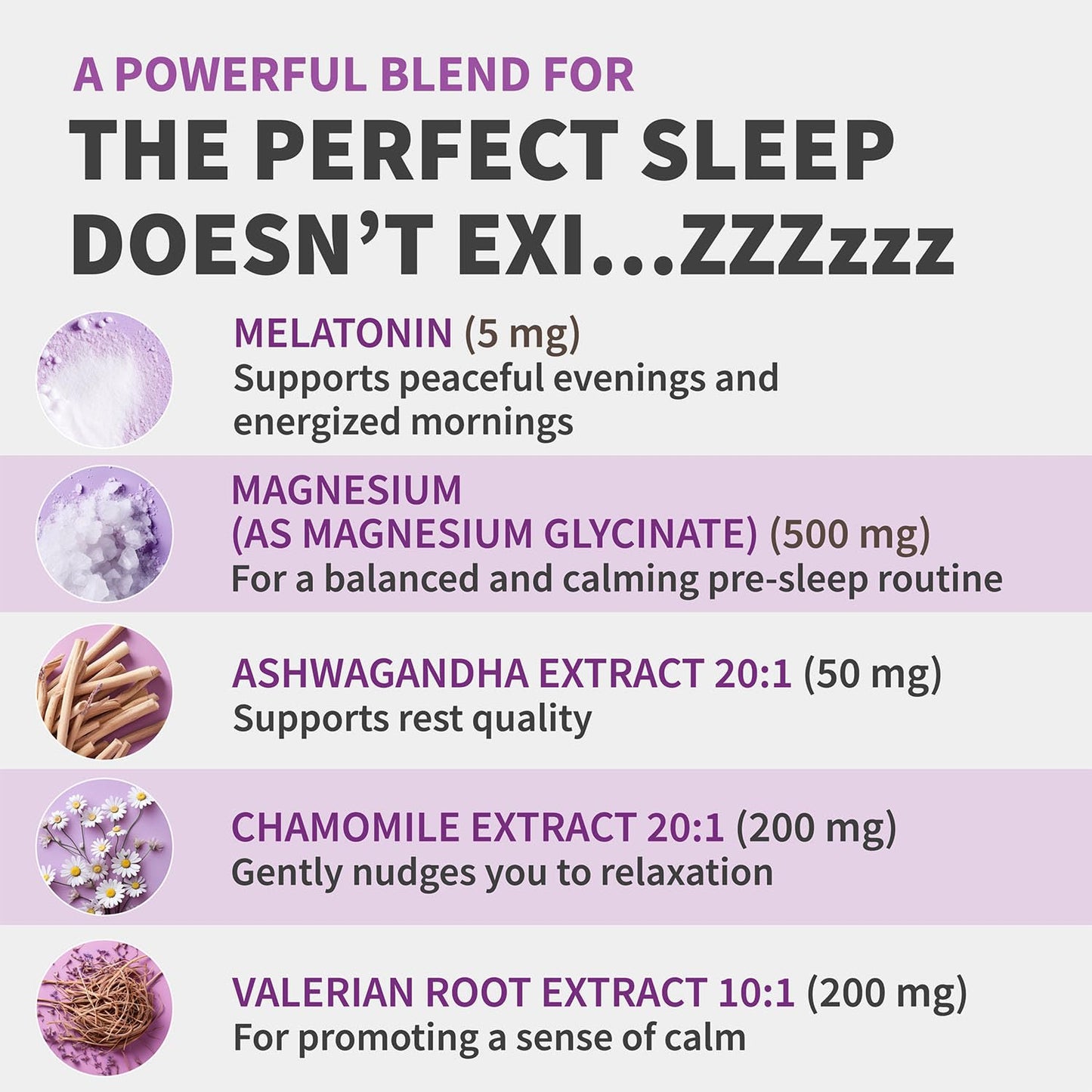 12-in-1 Melatonin Sleep Capsules - Natural Sleep Aids for Adults with Melatonin 5mg and Magnesium Glycinate 500mg, Sleep Aid with Ashwagandha, L Theanine, Valerian Root, GABA, 5-HTP (90ct, Pack of 1) - dailyvitalstore