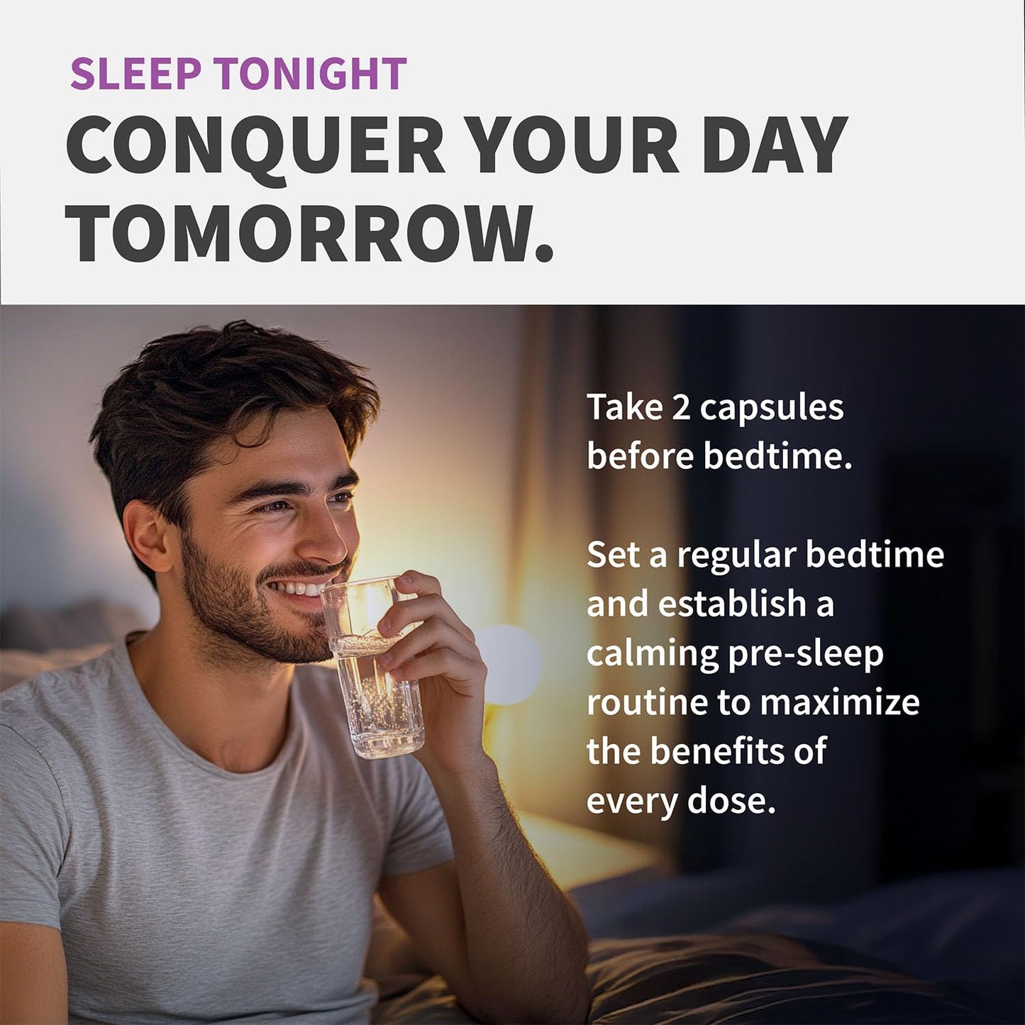 12-in-1 Melatonin Sleep Capsules - Natural Sleep Aids for Adults with Melatonin 5mg and Magnesium Glycinate 500mg, Sleep Aid with Ashwagandha, L Theanine, Valerian Root, GABA, 5-HTP (90ct, Pack of 1) - dailyvitalstore